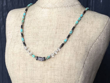 kingman turquoise kaleidoscope necklace