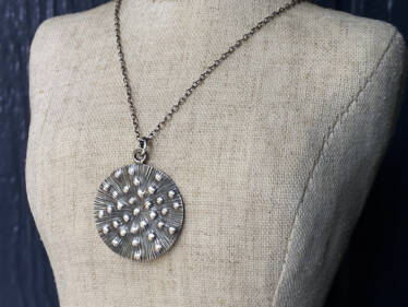 thai silver medallion pendant