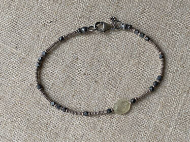 Green Garnet Stacking Bracelet