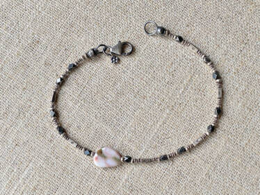 Ocean Jasper & Thai Silver Bracelet