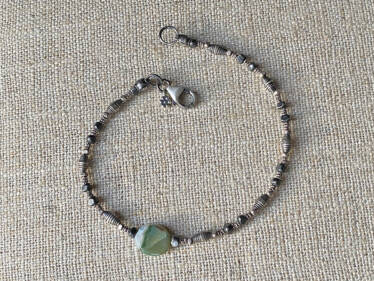 ocean jasper & Tahis silver bracelet