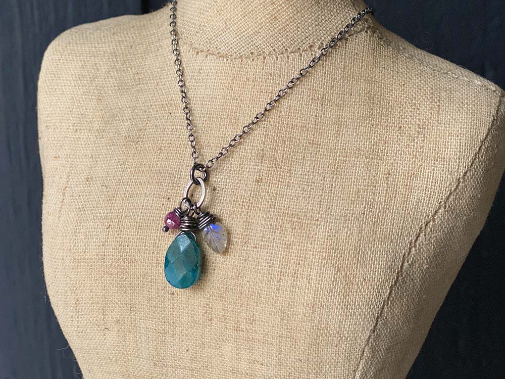 Apatite Cluster Pendant