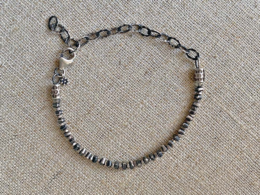 Thai silver chip bracelet