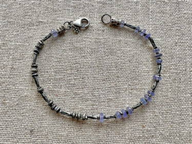 Tanzanite & Thai Silver Bracelet by Daisy Chains Jewelry