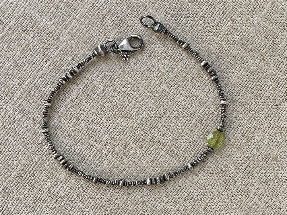 Peridot Solitaire Bracelet