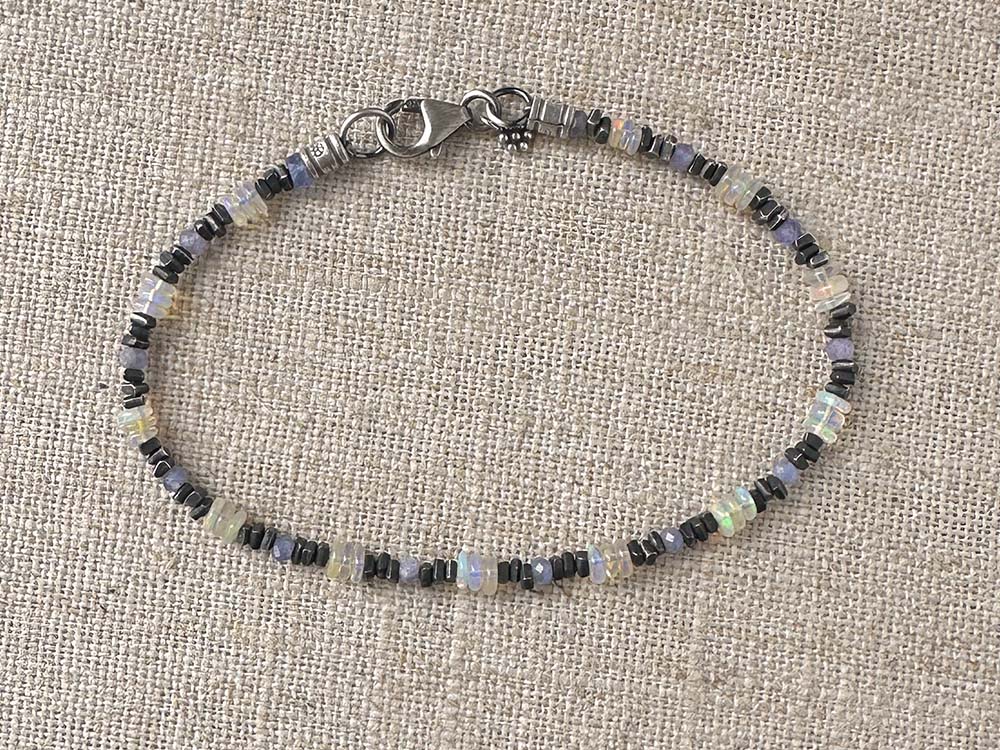 Tanzanite & Ethiopian Opal Bracelet