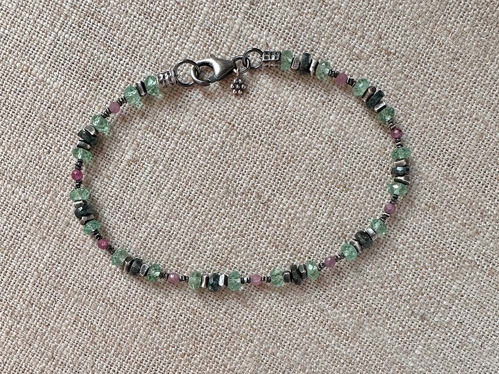 Apatite, Ruby, & Kyanite Bracelet