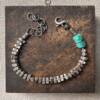 Turquoise & Thai Silver Bar Bracelet