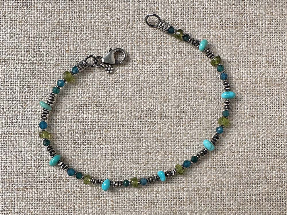 Sleeping Beauty & Apatite Bracelet