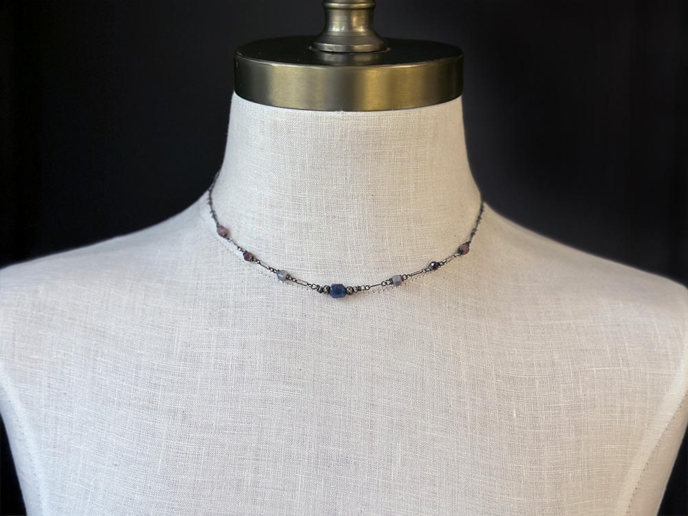 Sapphire & Spinel Kaleidoscope Necklace