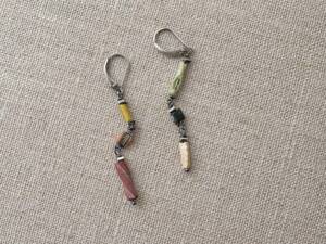 Ancient Roman Glass Sister Earrings