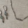 Thai Silver Choker Necklace Earrings
