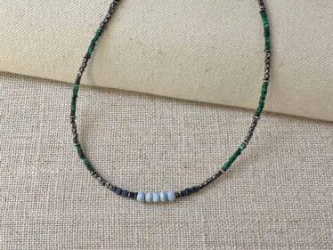 Blue Opal Centerpiece Necklace