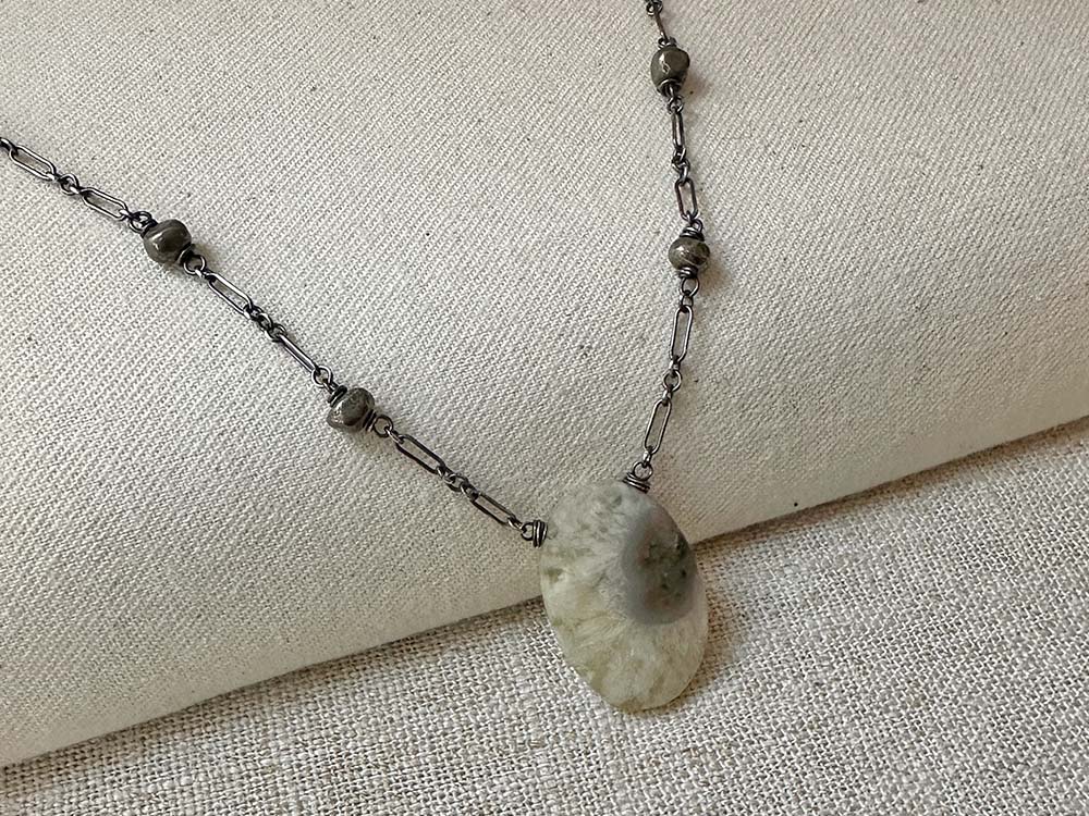 Solar Quartz Pendant Necklace
