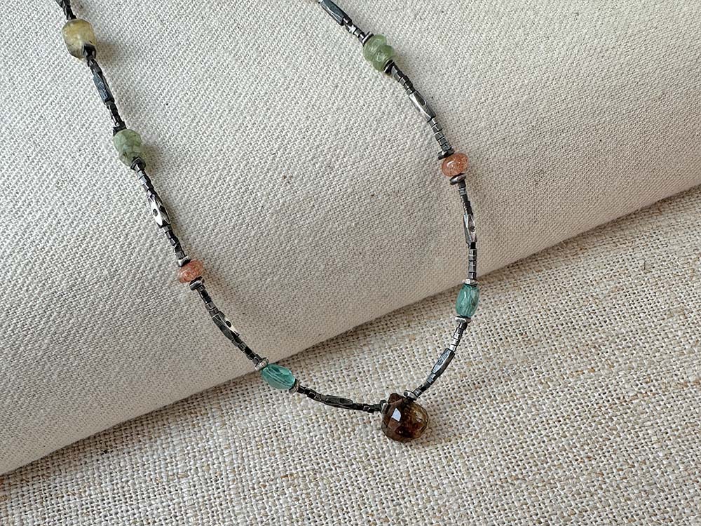 Autumn Glow Gemstone Necklace