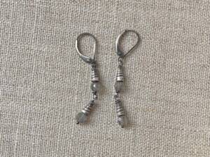 Labradorite Double Cone Earrings