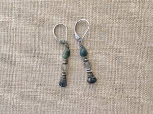 Nested Sapphire & Opal Earrings