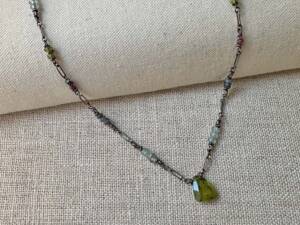 Vesuvianite Nugget Necklace