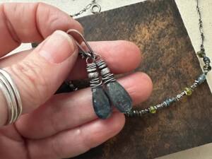 Winter Lake Kyanite Earrings