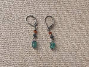 Rustic Apatite Earrings