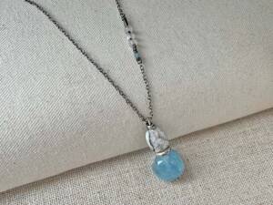 Aquamarine Boulder Pendant