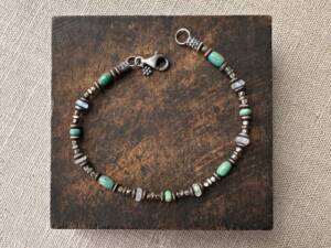Green Turquoise & Moonstone Bracelet