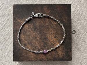 Star Ruby Solitaire Bracelet