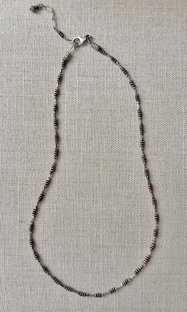 Mixed Metal Layering Necklace - Image 4