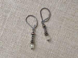 Rainbow Moonstone Stack Earrings