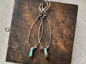 Turquoise Swing Earrings (med) - for Karyn R.