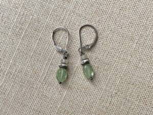 Green Kyanite & Labradorite Earrings