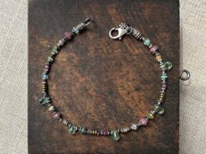 Green Kyanite & Opal Bracelet