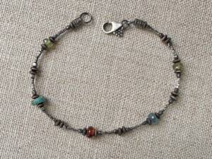 Autumn Gemstone & Mixed Metal Bracelet